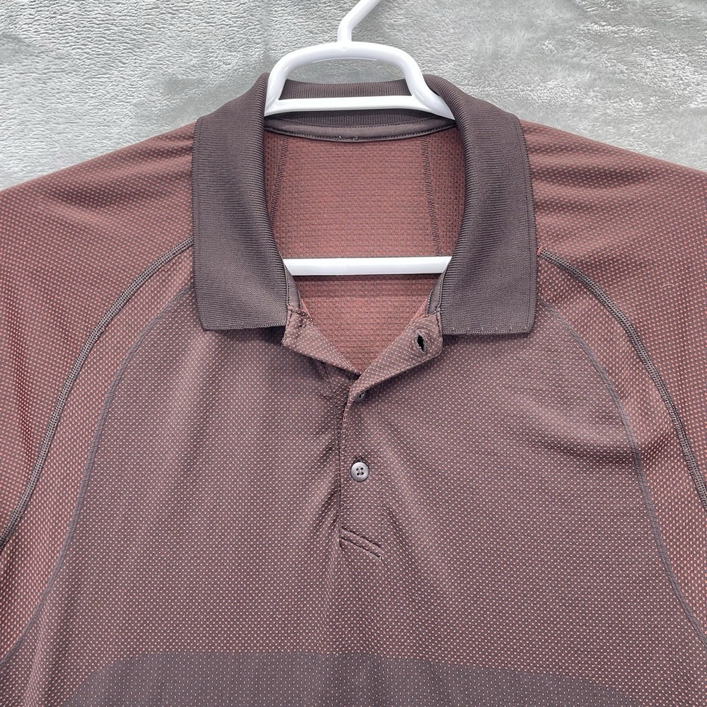 Lululemon shirt Men's Large Metal Vent Tech Polo pickleball athletic golf tennis